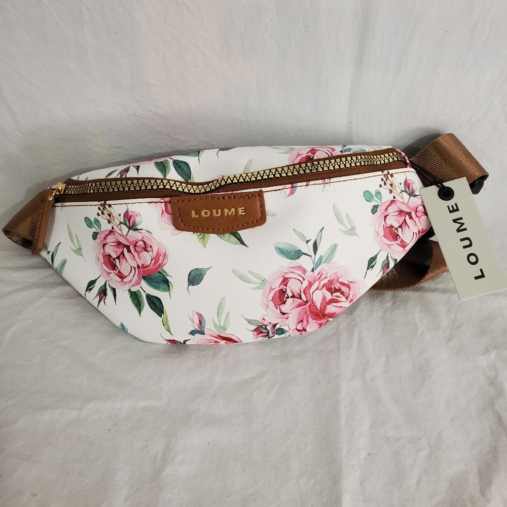 LOUME Belted Handbag Floral printed